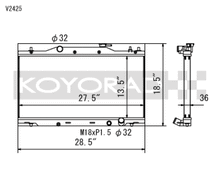 Koyo 02-06 Acura RSX Base/Type-S (MT) Radiator (Req. Non-OEM Rad. Cap) - view 1