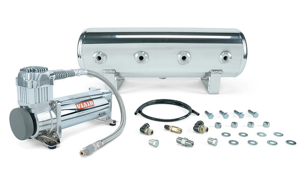 Air Lift Performance 2.5 Gallon Polished Tank + VIAIR 444C Chrome (27801)