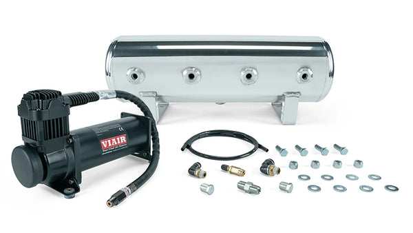 Air Lift Performance 2.5 Gallon Polished Tank + VIAIR 444C Black (27805)