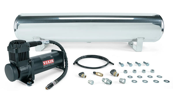Air Lift Performance 4 Gallon Polished Tank + VIAIR 444C Black (27806)