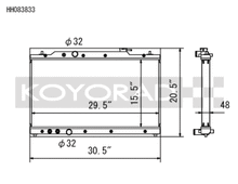 Koyo 2022 Honda Civic 1.5L Turbo (MT and CVT) / 2023 Acura Integra All Aluminum Radiator - view 1