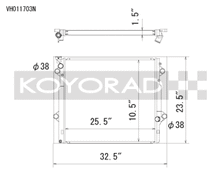 Koyo 03-09 Toyota 4Runner/Lexus GX470 4.7l Aluminum Radiator - Off-Road Use Only - view 1