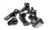 Innovative Mounts 96-00 Civic K-Series Black Steel Mounts 75A Bushings (EG/DC Subframe)