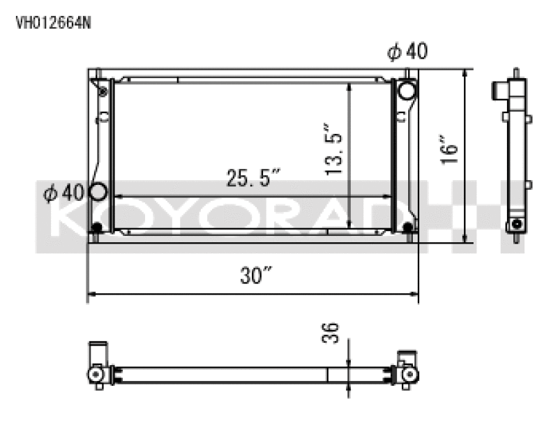 Koyo 13-20 Scion FR-S / Subaru BRZ 2.0L / 22+ Toyota GR86 / Subaru BRZ 2.4L (MT/AT) Radiator