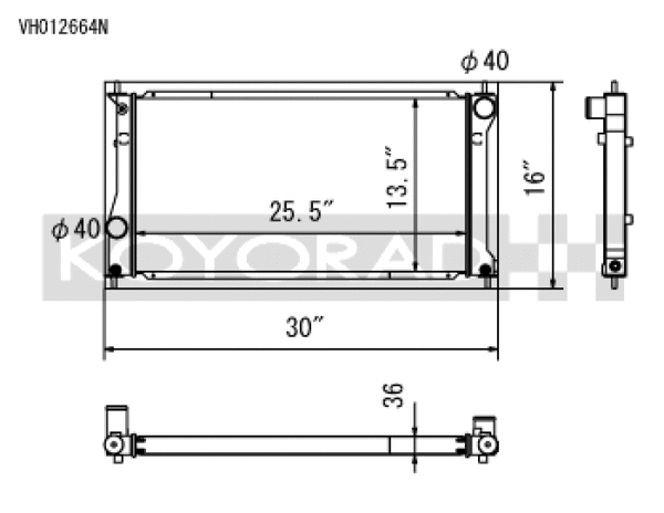 Koyo 13-20 Scion FR-S / Subaru BRZ 2.0L / 22+ Toyota GR86 / Subaru BRZ 2.4L (MT/AT) Radiator