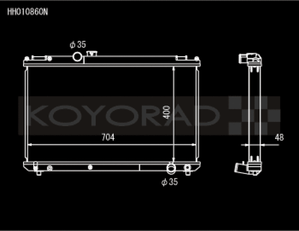 Koyo Aluminum Racing Radiator - 96-00 Toyota Chaser JZX100 1JZ-GTE Turbo (MT)