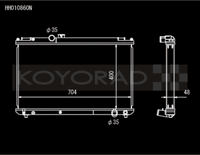 Koyo 96-00 Toyota Chaser JZX100 2.5L Inline 6 Turbo w/ Manual Trans Radiator - view 2