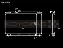 Koyo 96-00 Toyota Chaser JZX100 2.5L Inline 6 Turbo w/ Manual Trans Radiator - view 2