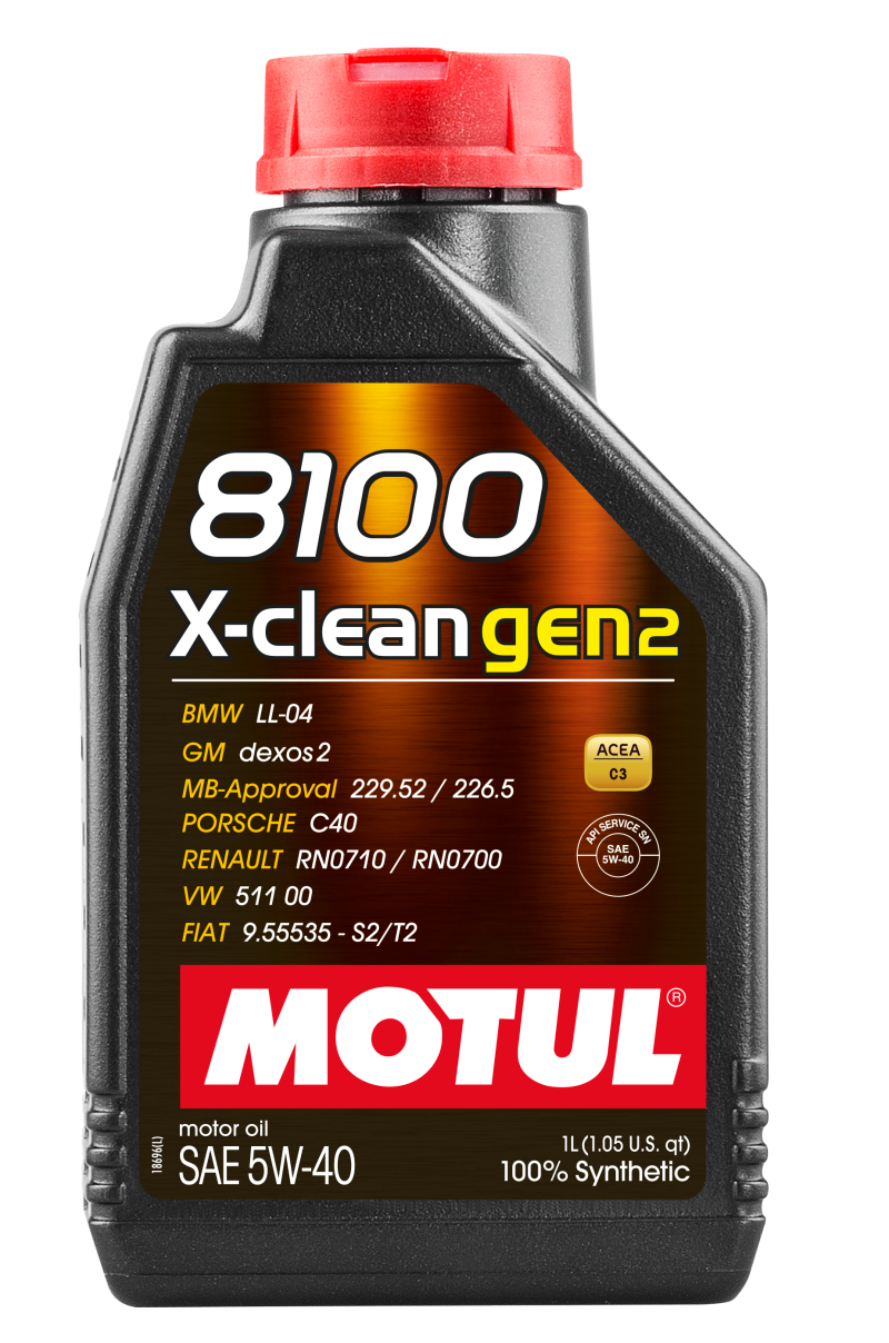 Motul 1L Synthetic Engine Oil 8100 X-CLEAN Gen 2 5W40