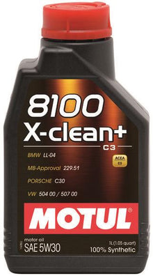 Motul 1L Synthetic Engine Oil 8100 5W30 X-CLEAN - LL04- MB 229.51- 504.00-507.00 - view 2