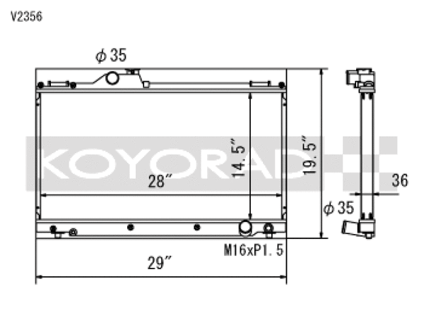 Koyo Aluminum Racing Radiator - 01-05 Lexus IS300 2JZ-GE (MT)