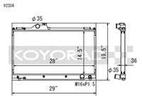 Koyo 01-05 Lexus IS300 (MT) Radiator - view 1
