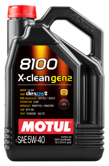 Motul 5L Synthetic Engine Oil 8100 X-CLEAN Gen 2 5W40 - view 2