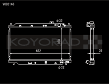 Koyo 94-01 Acura Integra (MT w/ Showa/Denso OEM) Radiator - view 1
