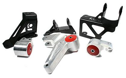 Innovative Mounts 92-95 Honda Civic K-Series Silver Aluminum Mounts 75A (Not K24 Trans)