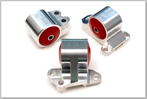 Innovative Mounts 92-95 Honda Civic B / D-Series Silver Aluminum Mounts 75A (3 Bolt)