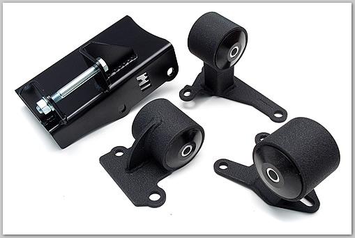 Innovative Mounts 94-01 Acura Integra H-Series Black Steel Mounts 75A