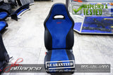 JDM Subaru WRX STi V8 OEM Front OEM Suede Blue Seats Impreza Right Hand Drive*