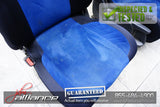 JDM Subaru WRX STi V7 OEM Front OEM Suede Blue Seats Impreza Right Hand Drive*