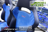 JDM Subaru WRX STi V7 OEM Front OEM Suede Blue Seats Impreza Right Hand Drive*