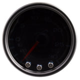 Autometer Spek-Pro Gauge Vac/Boost 2 1/16in 30Inhg-30psi Stepper Motor Peak & Warn Black/Smoke/Black