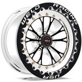 Weld Vitesse 15x10 / 5x4.75 BP / 7.5in. BS Black Wheel - Black Single Beadlock MT