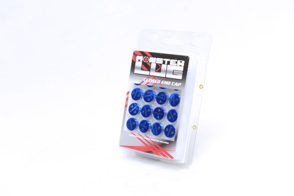 Wheel Mate Monster Lug Caps M14x1.50 Set of 20 - Blue - Plastic