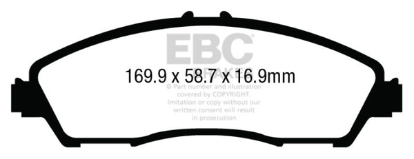 EBC 14+ Acura MDX 3.5 Yellowstuff Front Brake Pads