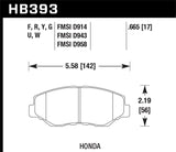Hawk Acura/Honda HPS Street Front Brake Pads