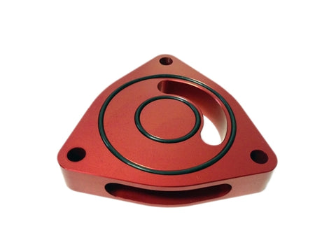 Torque Solution Blow Off BOV Sound Plate (Red) - 2016+ Honda Civic 1.5T