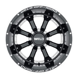 Weld Off-Road W125 20X9 Granada Six 6X139.7 ET20 BS5.75 Gloss Black MIL 106.1