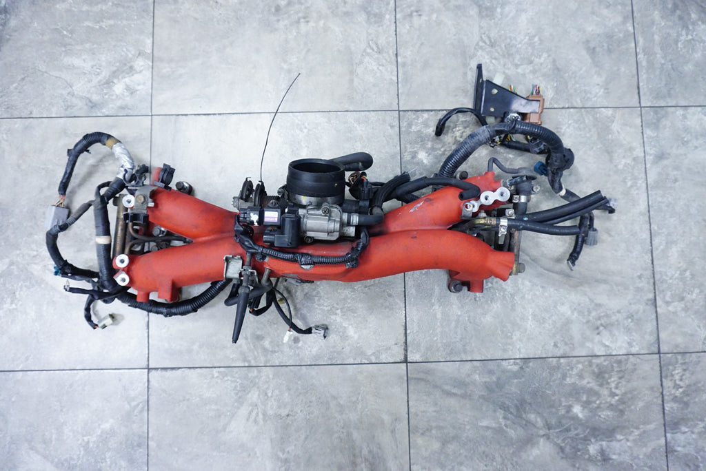 JDM Subaru Impreza WRX STI Version 9 Intake Manifold Pink Injectors