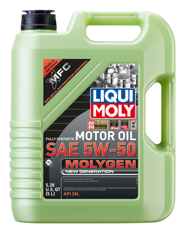 LIQUI MOLY 5L Molygen New Generation Motor Oil 5W50