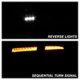 Spyder 08-14 Subara Impreza WRX Hatchback LED Tail Lights Seq Signal Black ALT-YD-SI085D-SEQ-BK