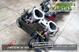 JDM Subaru WRX STi EJ207 V7 V8 2.0L Intake Manifold Pink Injectors Throttle - JDM Alliance LLC