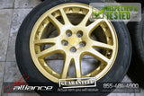 JDM Subaru Impreza WRX STi V7 5x100 17 Gold Wheels Rims - JDM Alliance LLC
