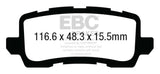 EBC 13+ Acura RLX 3.5 Yellowstuff Rear Brake Pads