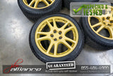 JDM Subaru Impreza WRX STi V7 5x100 17" Gold Wheels Rims - JDM Alliance LLC