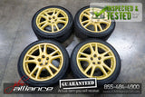 JDM Subaru Impreza WRX STi V7 5x100 17" Gold Wheels Rims - JDM Alliance LLC