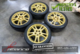 JDM Subaru Impreza WRX STi V7 5x100 17" Gold Wheels Rims - JDM Alliance LLC