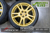 JDM Subaru Impreza WRX STi V7 5x100 17" Gold Wheels Rims - JDM Alliance LLC