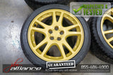 JDM Subaru Impreza WRX STi V7 5x100 17" Gold Wheels Rims - JDM Alliance LLC