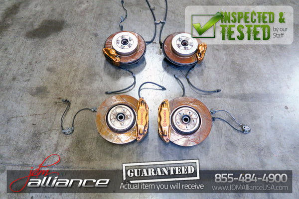 JDM Subaru WRX STi EJ207 Brembo Brakes Calipers Rotors Conversion 5x100 Hub - JDM Alliance LLC
