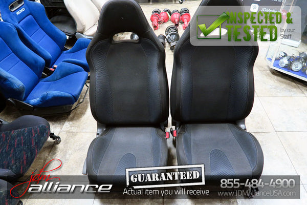 JDM 02-05 Subaru Impreza WRX OEM Front Black Seats w/ Railings and Sliders - JDM Alliance LLC
