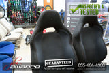 JDM 02-05 Subaru Impreza WRX OEM Front Black Seats w/ Railings and Sliders - JDM Alliance LLC
