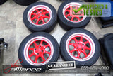 JDM BRIDGESTONE T's 15x6.5 4X100 15" Wheels Rims w/ Tires - JDM Alliance LLC