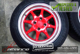 JDM BRIDGESTONE T's 15x6.5 4X100 15" Wheels Rims w/ Tires - JDM Alliance LLC