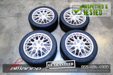 JDM 01-03 Mitsubishi Lancer EVOLUTION 7 OEM 17" Wheels Rims w/ Tires CT90 - JDM Alliance LLC