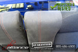 JDM 94-01 Honda Acura Integra Type R DC2 OEM Rear Recaro Seats Red Stitching - JDM Alliance LLC