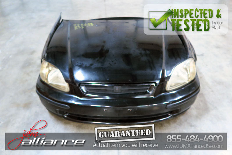 JDM 96-98 Honda Civic EK4 SiR Front Nose Cut Bumper Headlights Fender EK9